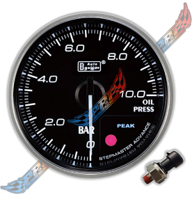 PRESSION HUILE AUTOGAUGE MANOMÈTRE PREMIUM NOIR PRESSION HUILE AUTOGAUGE MANOMÈTRE PREMIUM NOIR